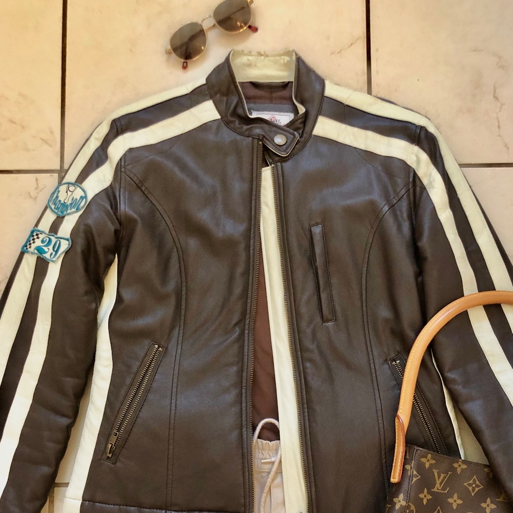 SUPER COOL VINTAGE RACER/NASCAR BOMBER JACKET!